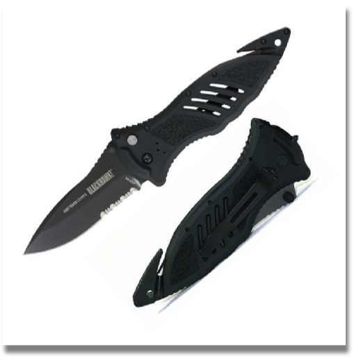 BLACKHAWK MARK 1 TYPE E TACTICAL
KNIFE PLAIN

The Mark I Type E delivers cutting-edge performance with an integrated button-lock locking mechanism, secondary safety, recessed seat belt/cord cutter, and carbide glass breaker.
